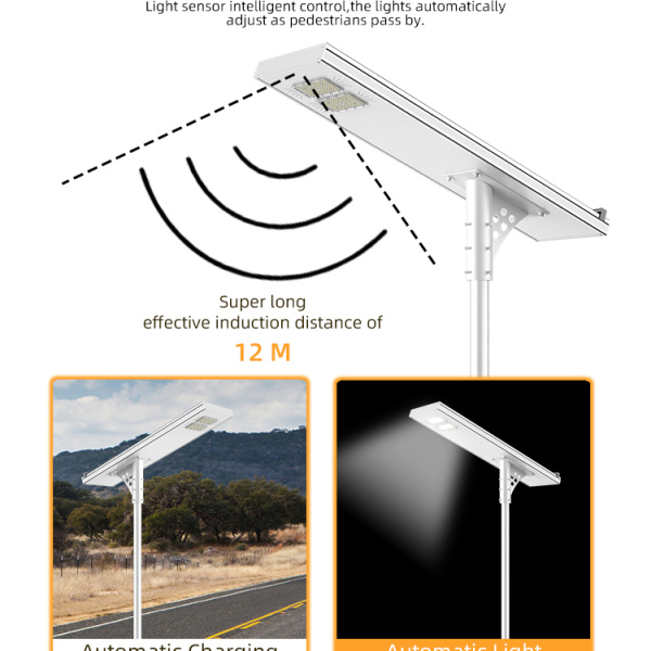 Self-Cleaning All In One Solar Street Light BST-AIO-6040P-S02-CL